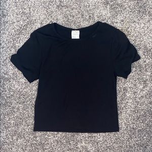 Full Tilt Black Crop Top - Size S